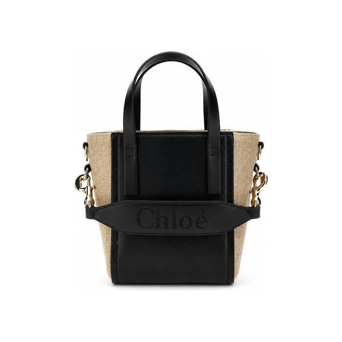 Chloe Sense Small Tote Bag Black CHC23AS425L16 001