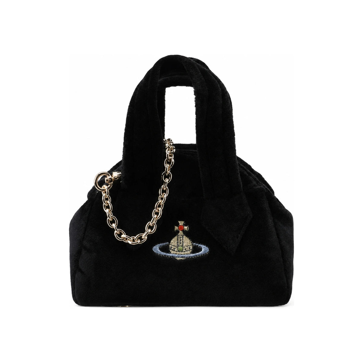 Vivienne Westwood Archive Mini Tote Bag Black Leather