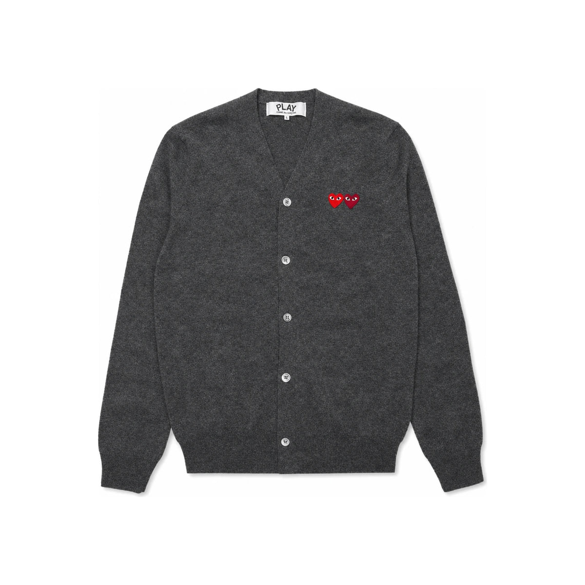 Comme des Garcons Play Double Red Heart Patch Cardigan Men Women AX N058 051 3