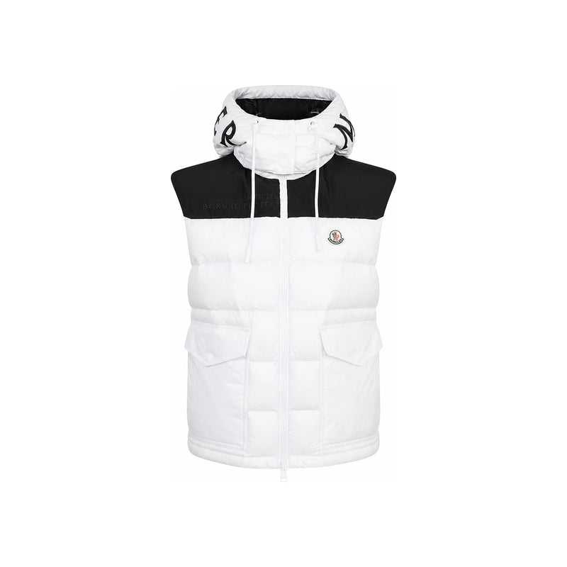 Moncler Ciboure Down Puffer Vest White Women’s Outerwear