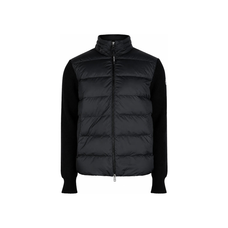 Moncler Women’s Padded Zip-Up Knit Cardigan Black