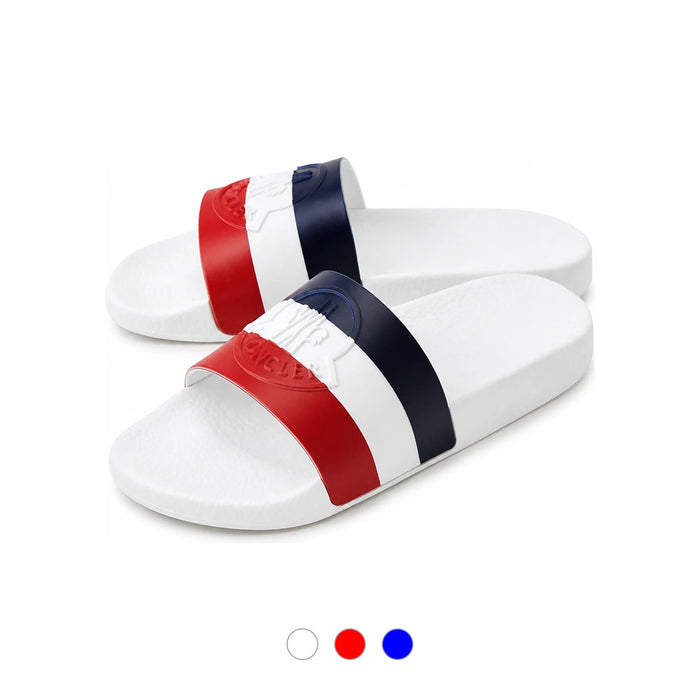 Moncler Tricolor Logo Slide Sandals 4C700 00 01A49 002