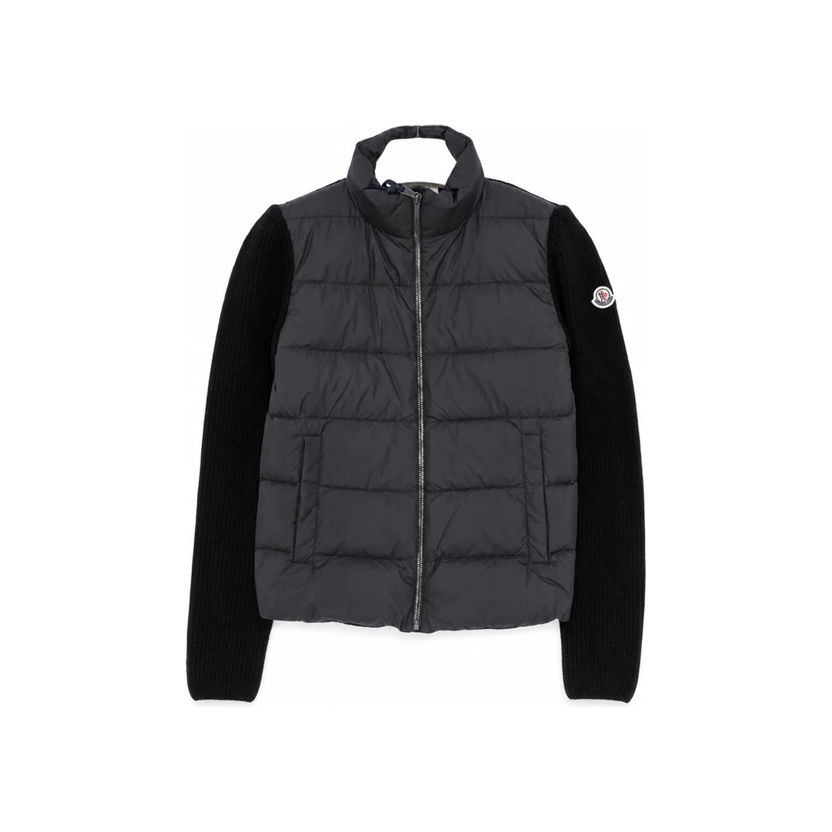 Moncler Kids Women Logo Knit Down Jacket 9B000 04 M1241 999