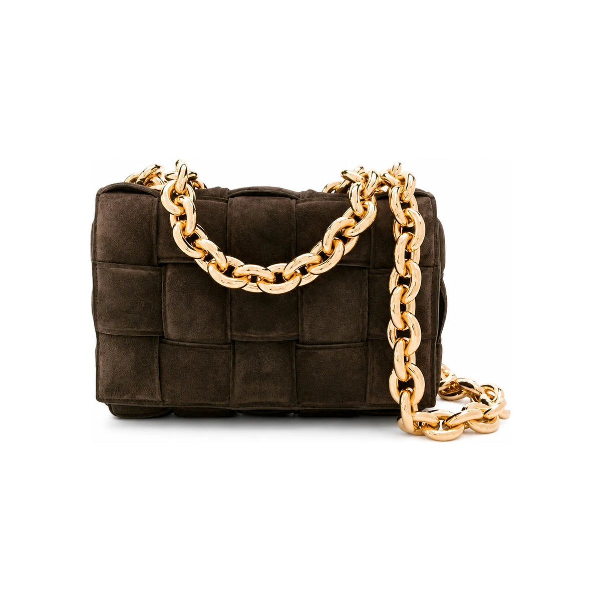 Bottega Veneta Brown Chain Cassette Shoulder Bag