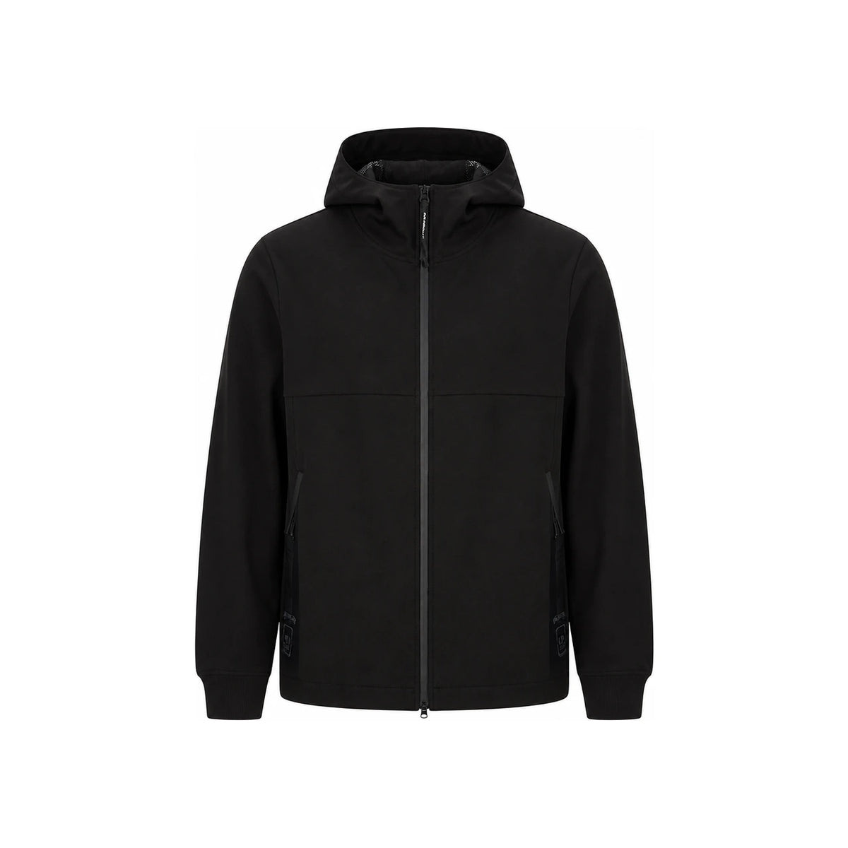 CP Company Men’s Hooded Zip-Up Knit Cardigan Black