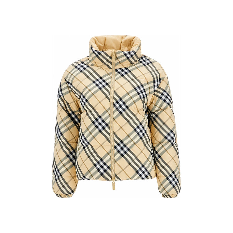 BURBERRY Reversible Printed Women’s Cropped Down Puffer Jacket