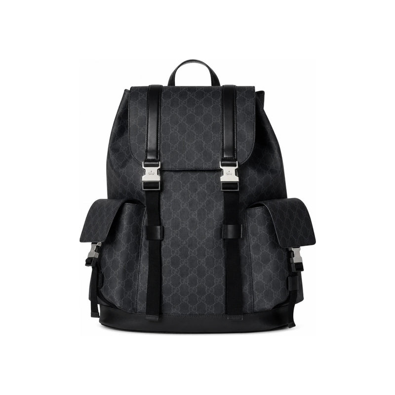 GUCCI GG Black Large Backpack