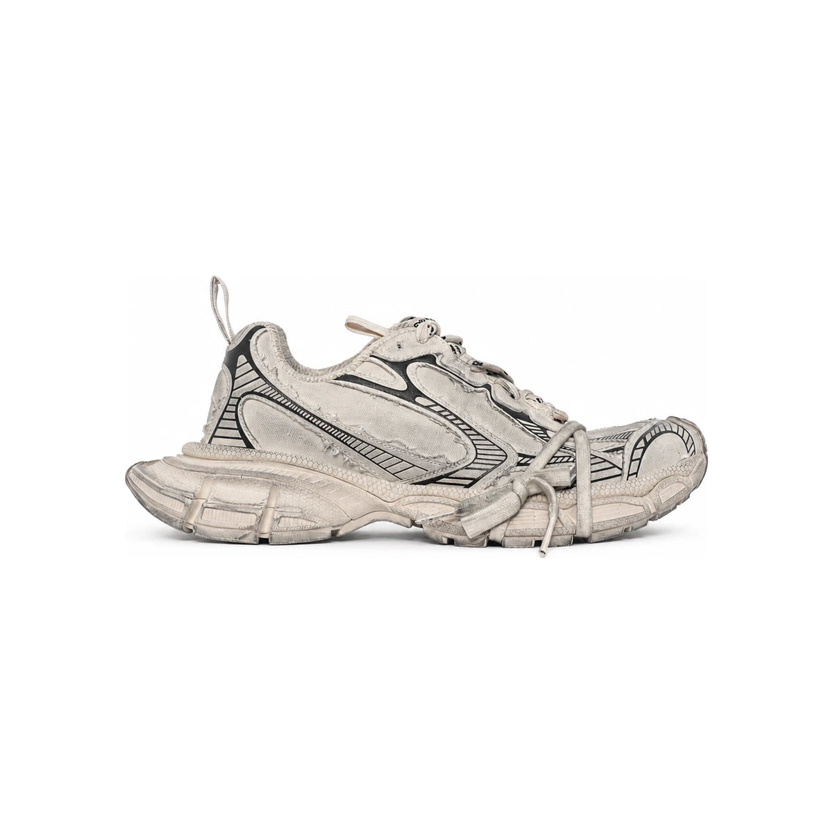 BALENCIAGA Dirty Cutout 3XL Low-Top Sneakers 734734 W3XDC 2002