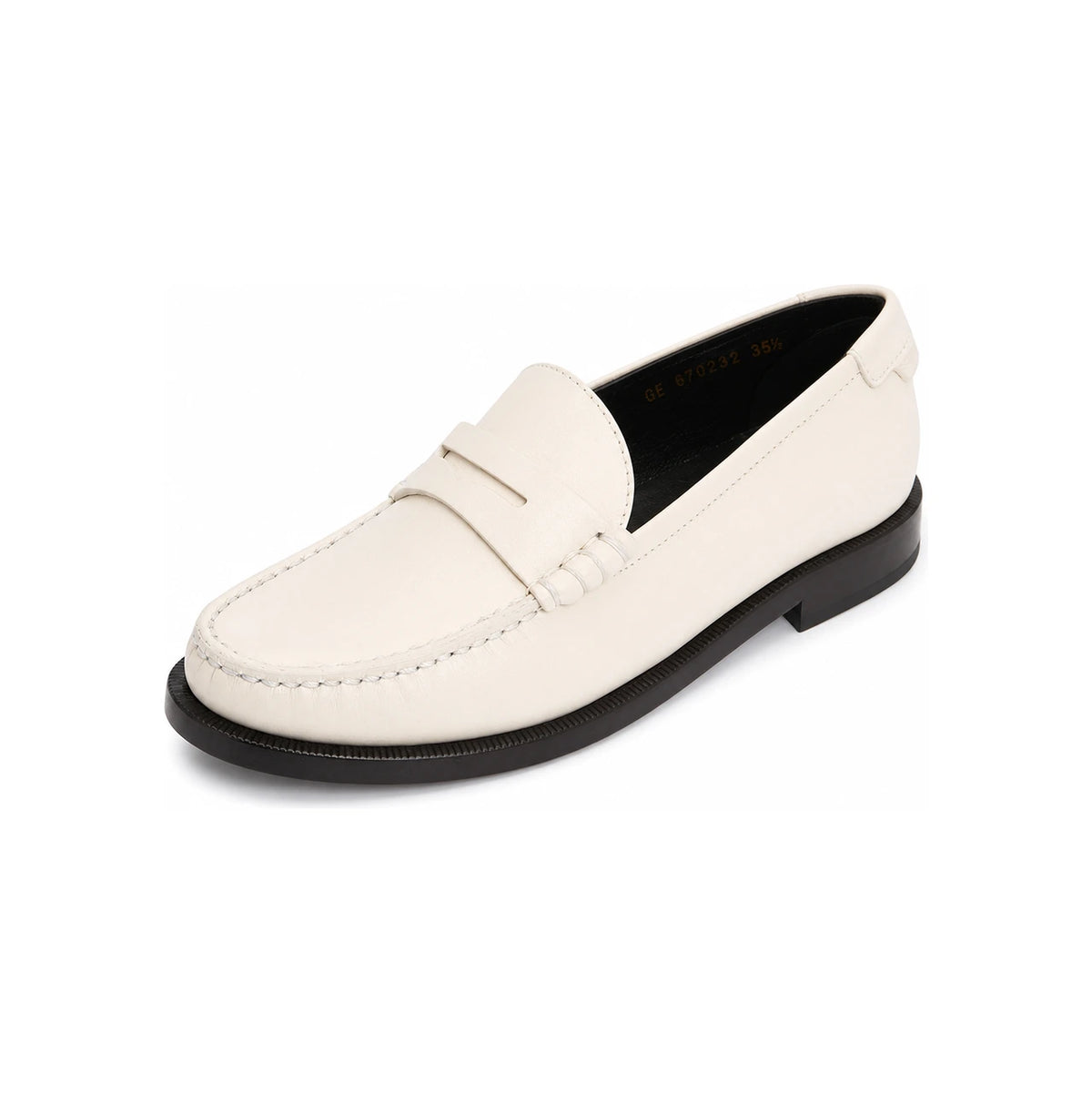 Saint Laurent Monogram Penny Leather Loafers Women’s Flat Shoes