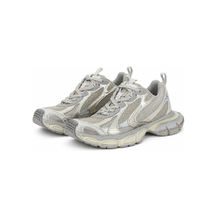 BALENCIAGA 3XL Men’s Low-Top Sneakers White Gray