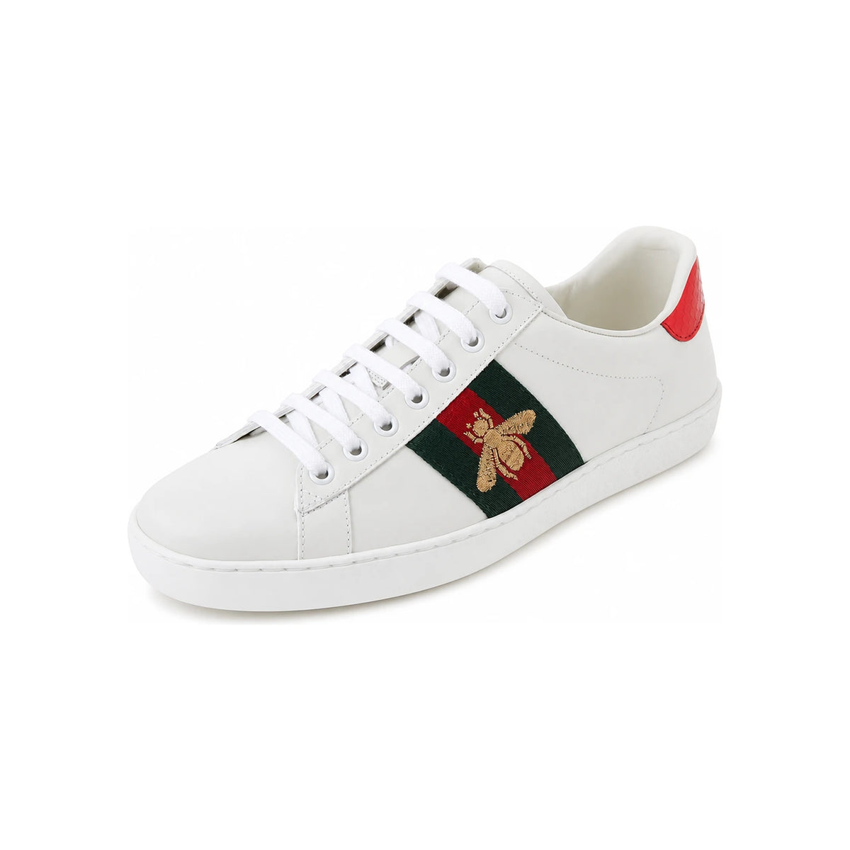 GUCCI Leather Low-Top Sneakers for Men 42944602JP09064 WHITE DOM