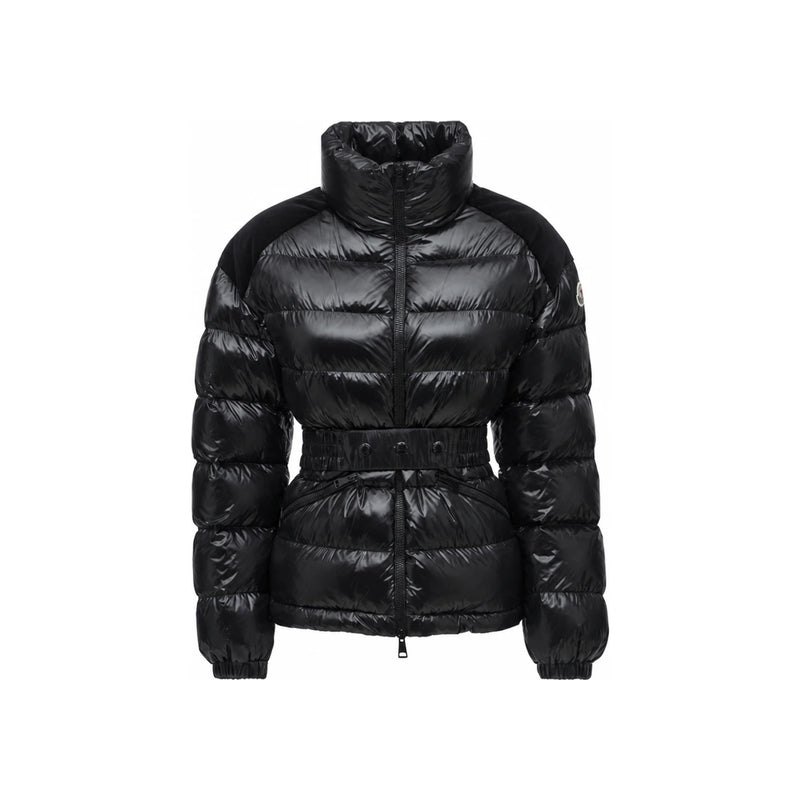 Moncler Black Belted Short Down Puffer Jacket