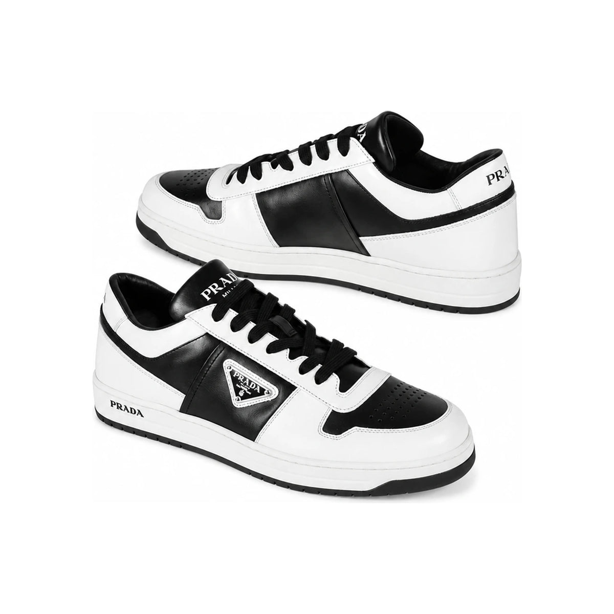 PRADA Triangle Logo Downtown Low-Top Sneakers 2EE364 3LKG F0967