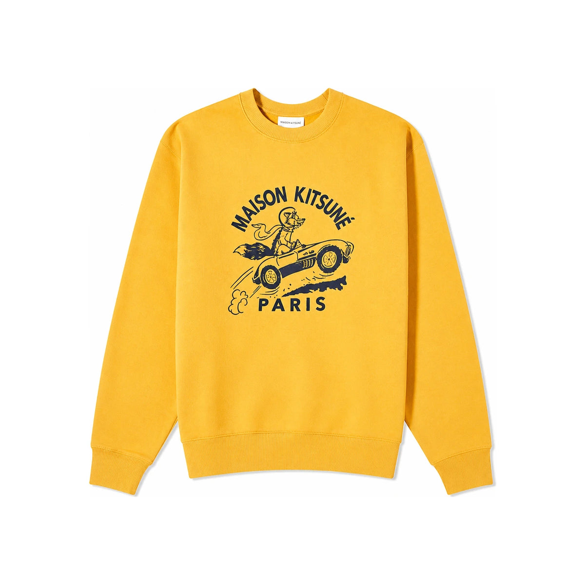 Maison Kitsune Racing Fox Logo Oversized Sweatshirt for Men MM00306 KM0307 P891