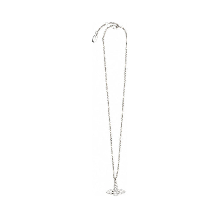 Vivienne Westwood Orb Crystal Silver Necklace