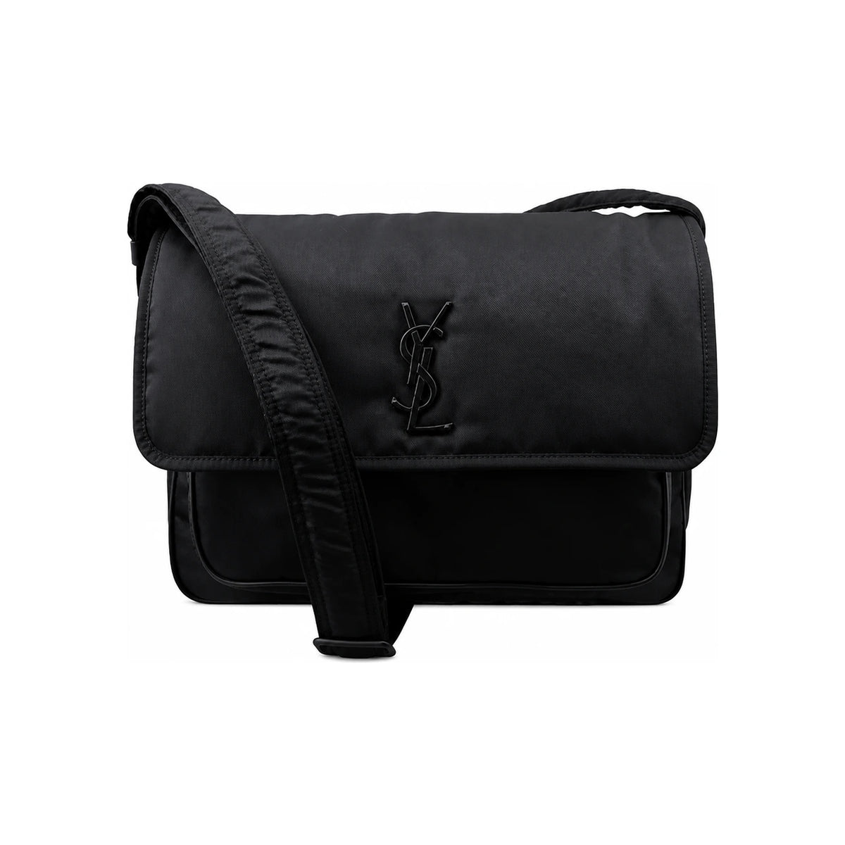 Saint Laurent Econyl Niki Messenger Bag Black Crossbody