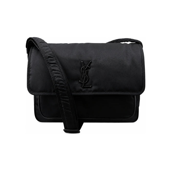 Saint Laurent Econyl Niki Messenger Bag Black Crossbody