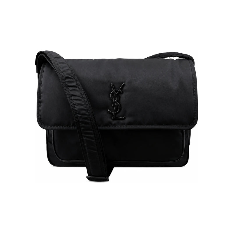 Saint Laurent Econyl Niki Messenger Bag Black Crossbody