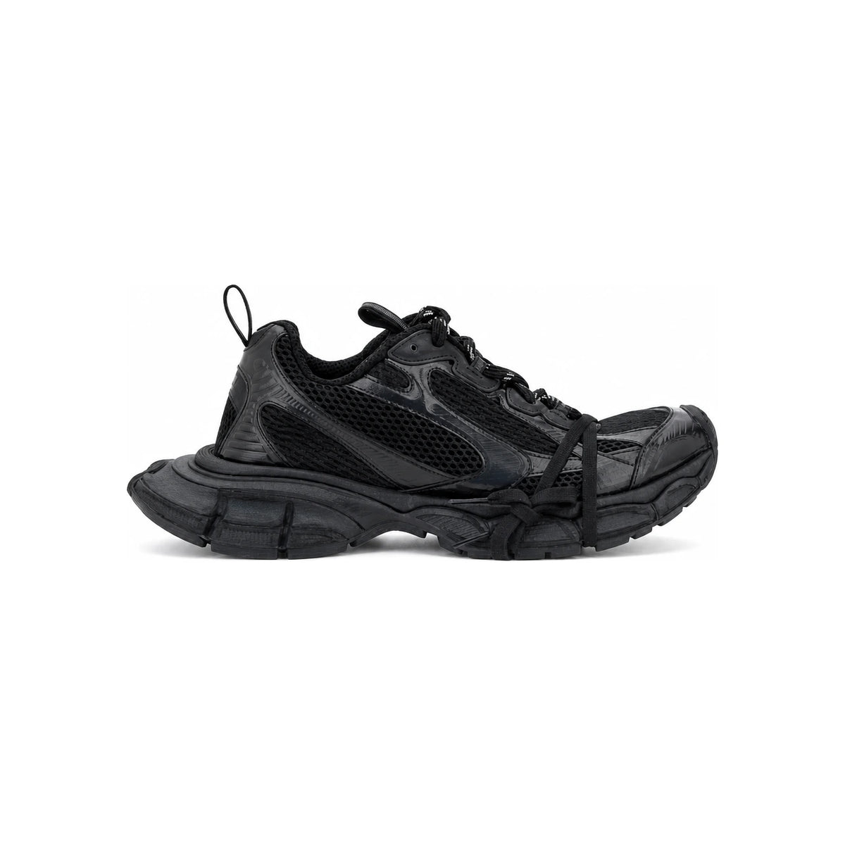 BALENCIAGA White Leather Low-Top Sneakers for Men