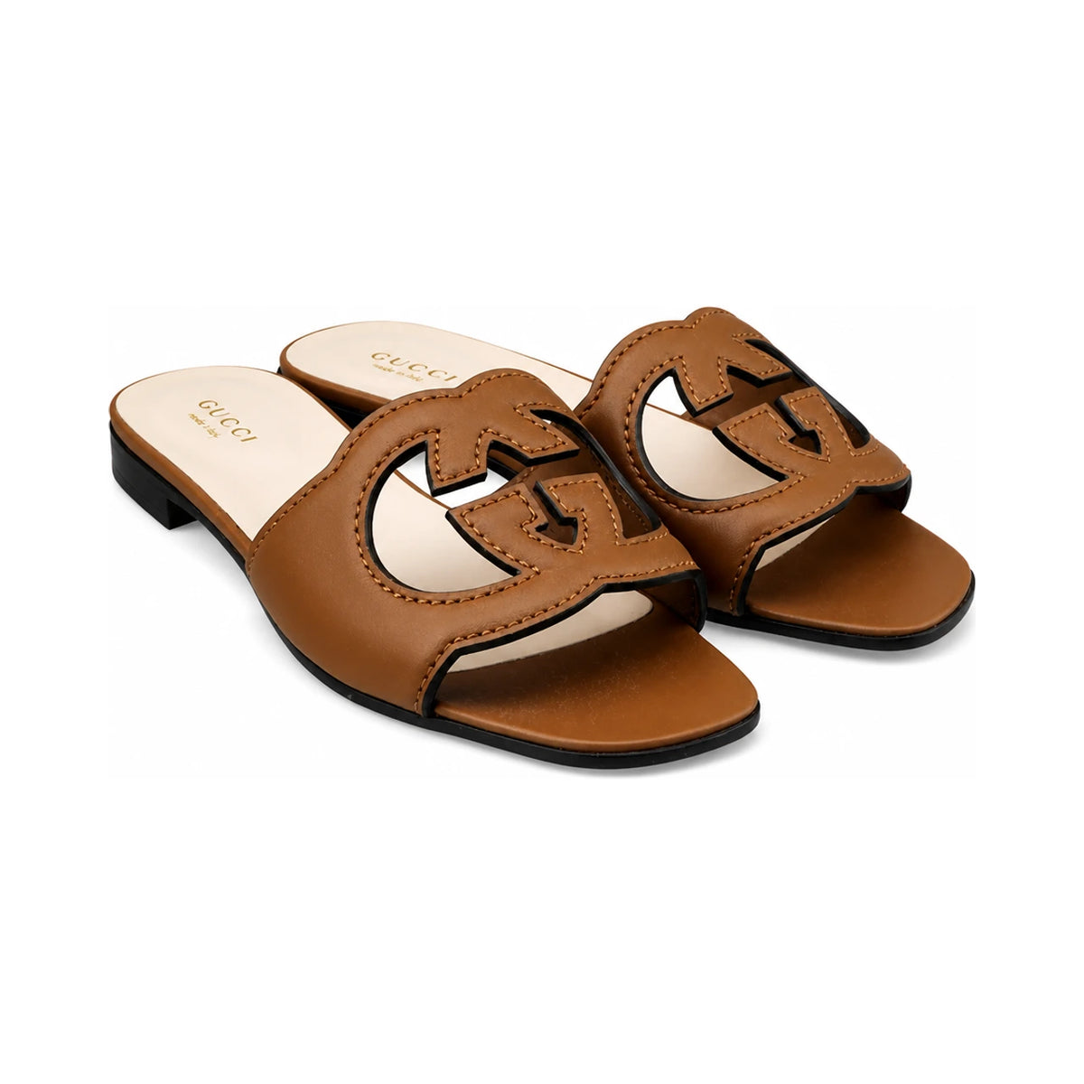 GUCCI Leather Sandals Women’s Black Sandals