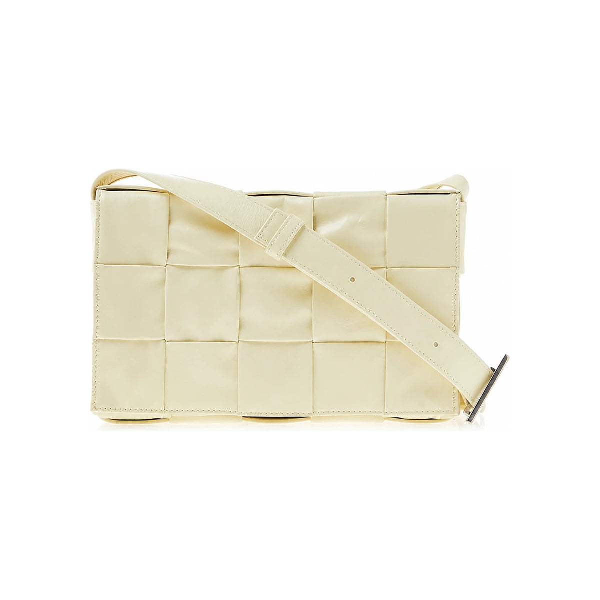 Bottega Veneta Cassette Leather Shoulder Bag Yellow Women’s