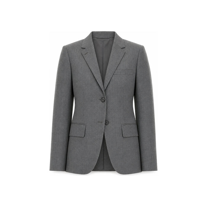 THOM BROWNE Classic Twill Sport Coat Jacket Gray Women