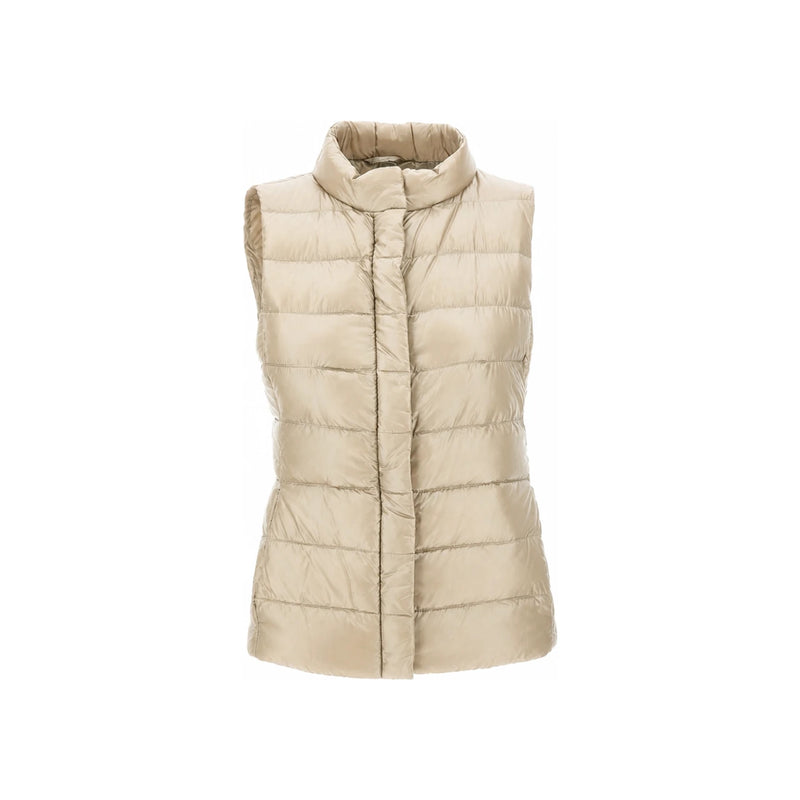 Herno Beige Quilted Down Vest GIULIA Women’s PI0661DIC 12017Z 1985