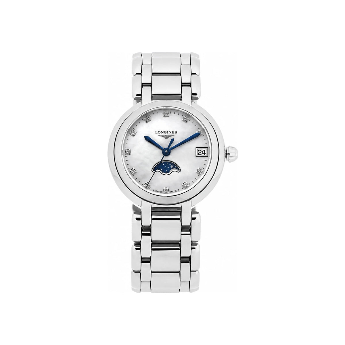 LONGINES Stainless Steel Fabric Band Women’s Watch L8 115 4 87 6