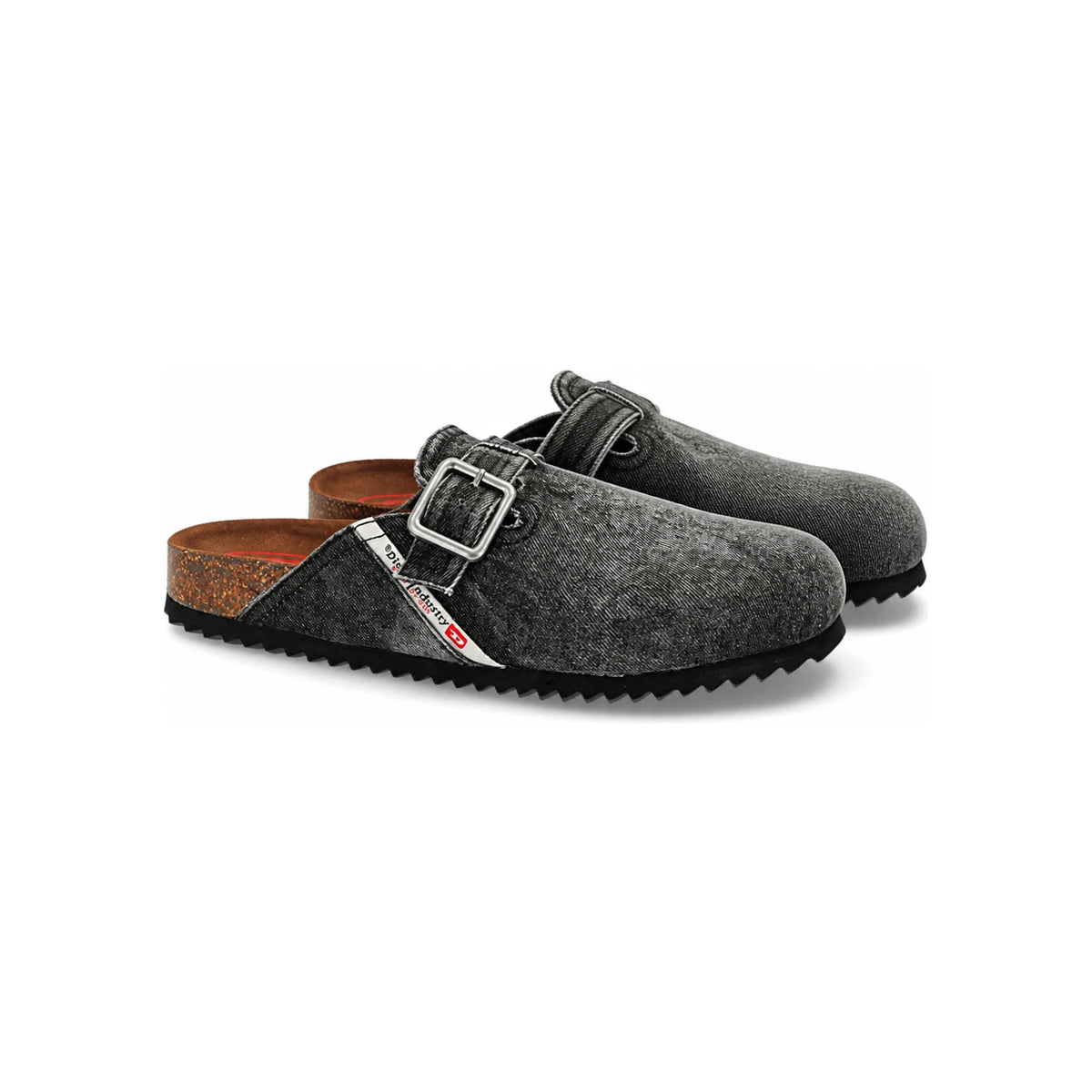 DIESEL Denim Clog Sandals Black Women’s