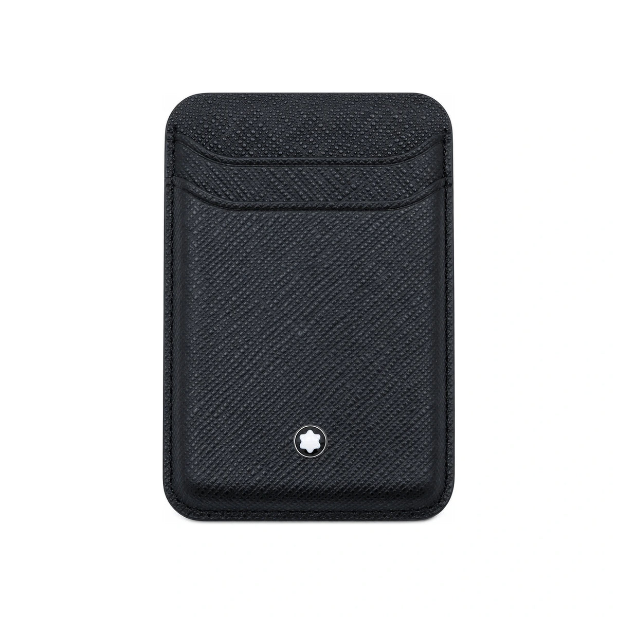 Montblanc Sartorial 2CC MagSafe Leather Card Holder Wallet 130325