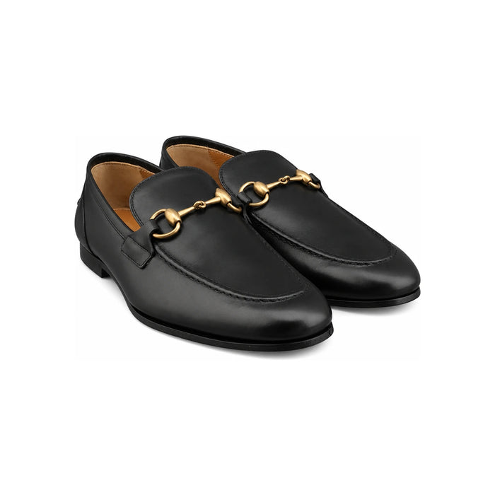 GUCCI Jordan Leather Loafers Black 406994 BLM001000