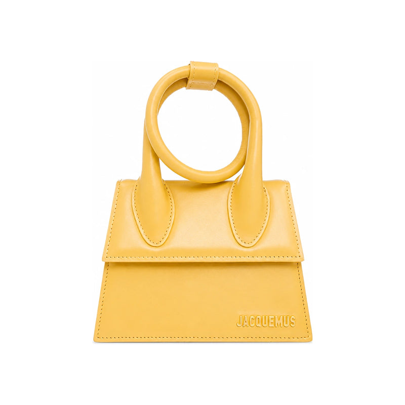 JACQUEMUS Gold Logo Le Chiquito Mini Crossbody Bag