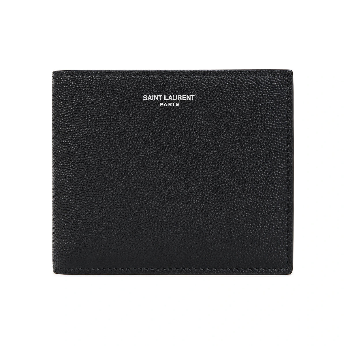 Saint Laurent Black Leather Bifold Wallet for Men