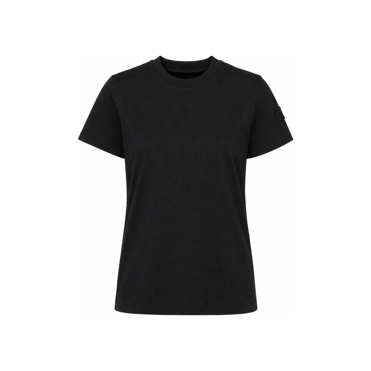 Moncler Women’s Short Sleeve T-Shirt Black Cotton