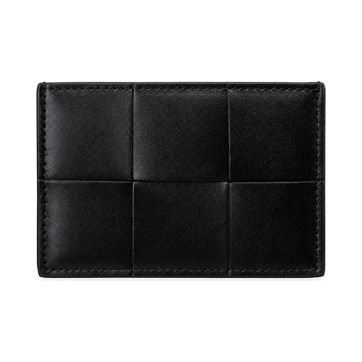 Bottega Veneta Cassette Black Leather Card Wallet