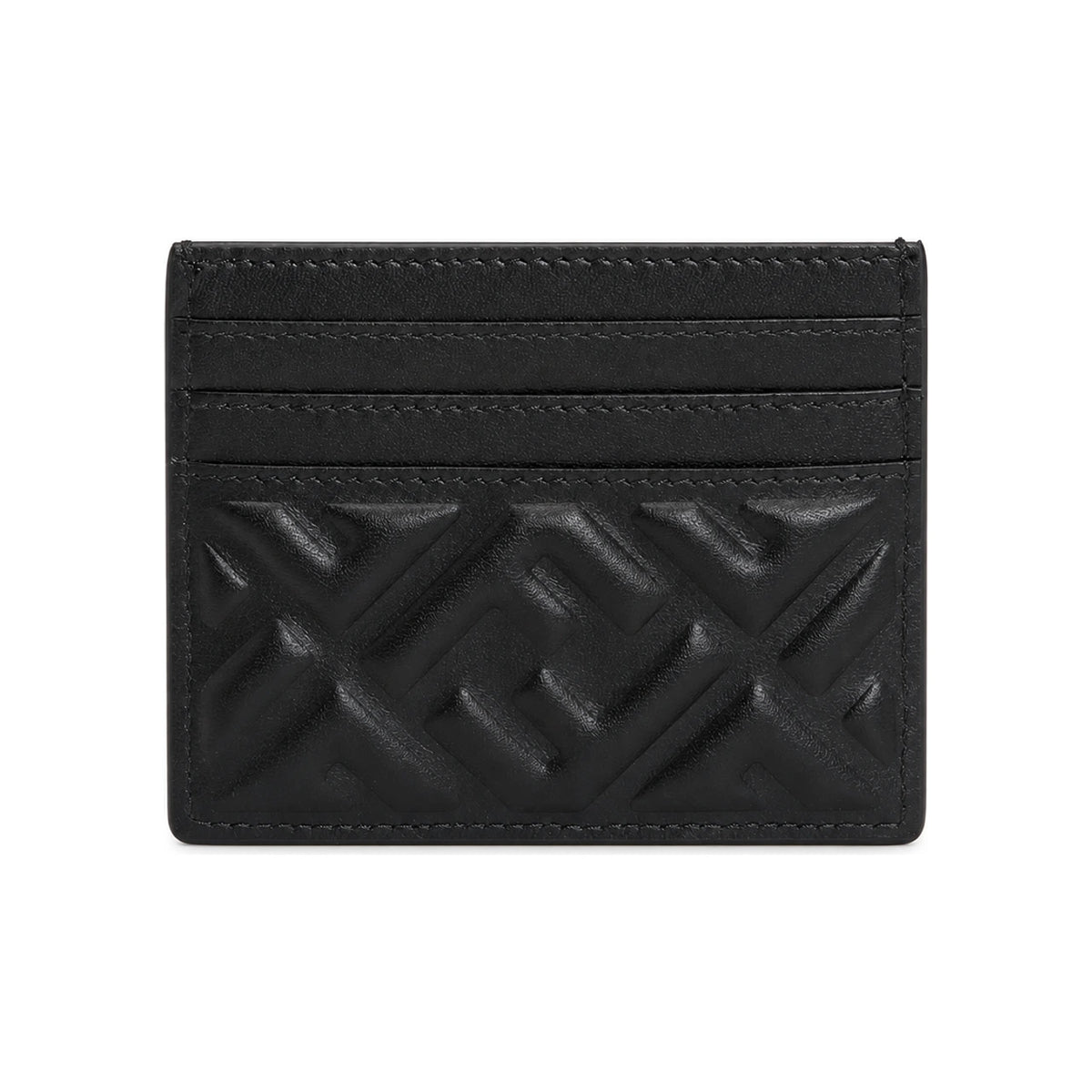 FENDI Baguette Leather Card Case Wallet