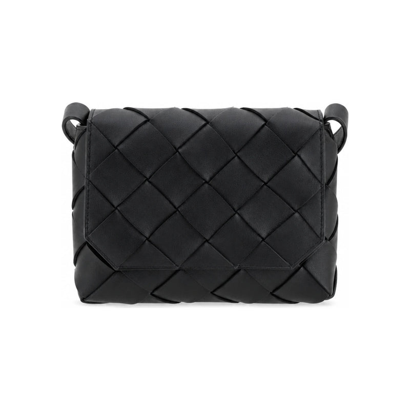 Bottega Veneta Diago Leather Crossbody Bag Black