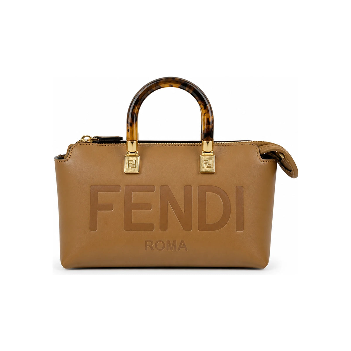 FENDI By The Way Mini Boston Crossbody Bag Black Leather