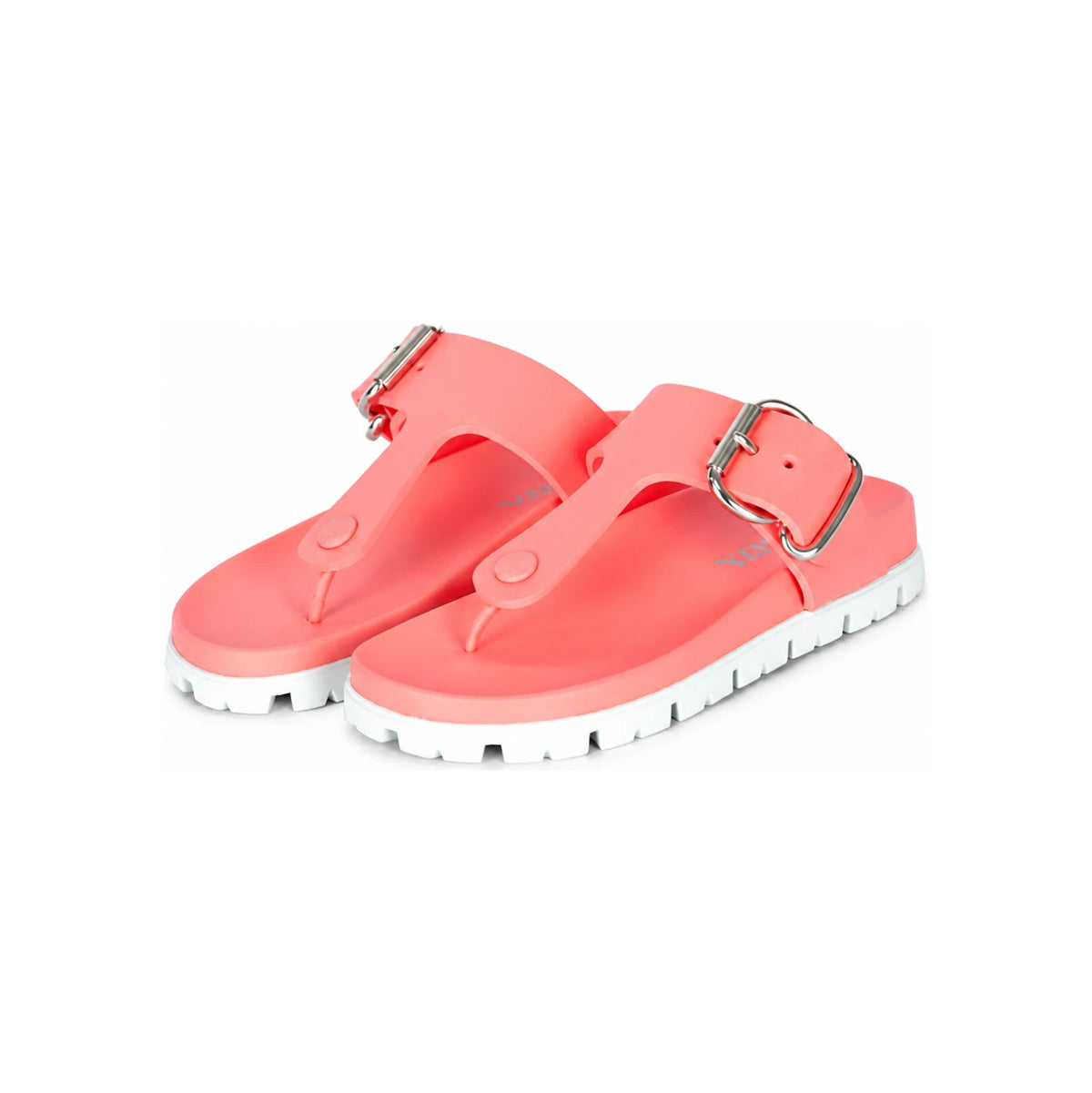 PRADA Buckle Flip Flop Slide Sandals 1Y876M 3LKV F0638