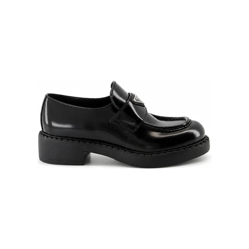 PRADA Black Leather Loafers 1D246M ULS F0002FG050