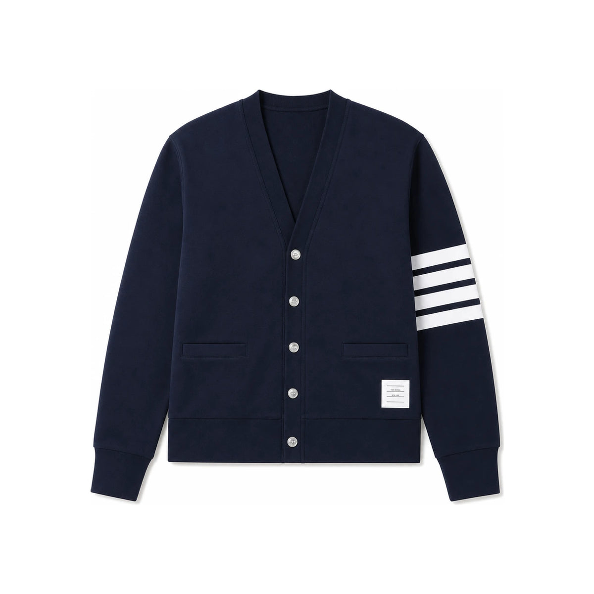 THOM BROWNE Varsity Piqué Button Cardigan MJT 325A J0008 415