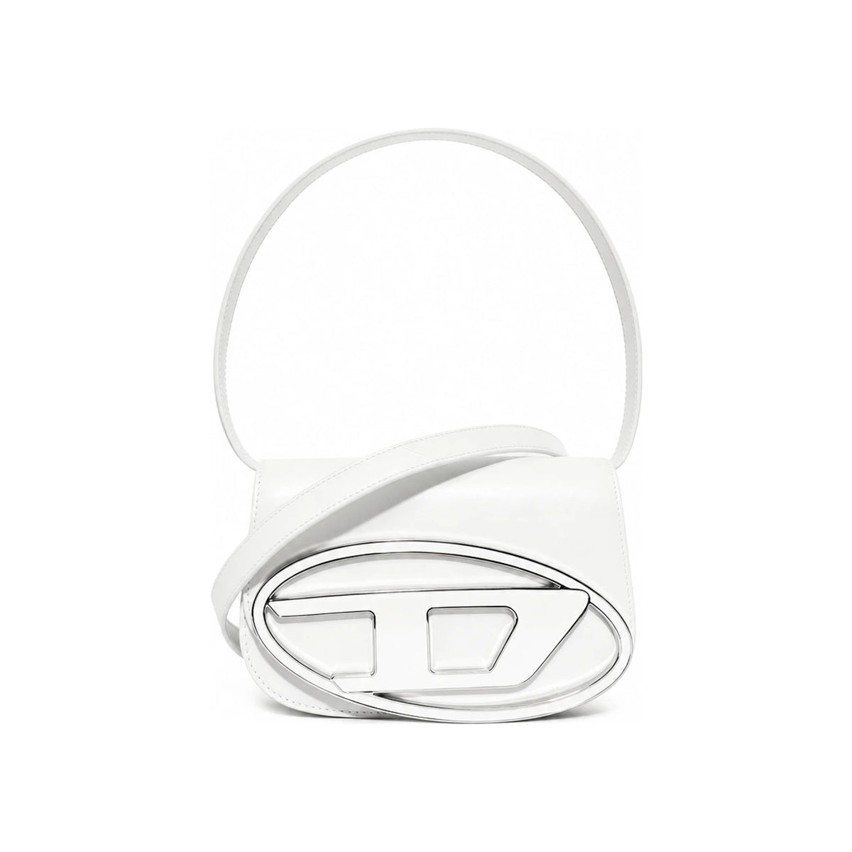 DIESEL White 1DR Iconic Shoulder Crossbody Bag X08396 PR818 T1003
