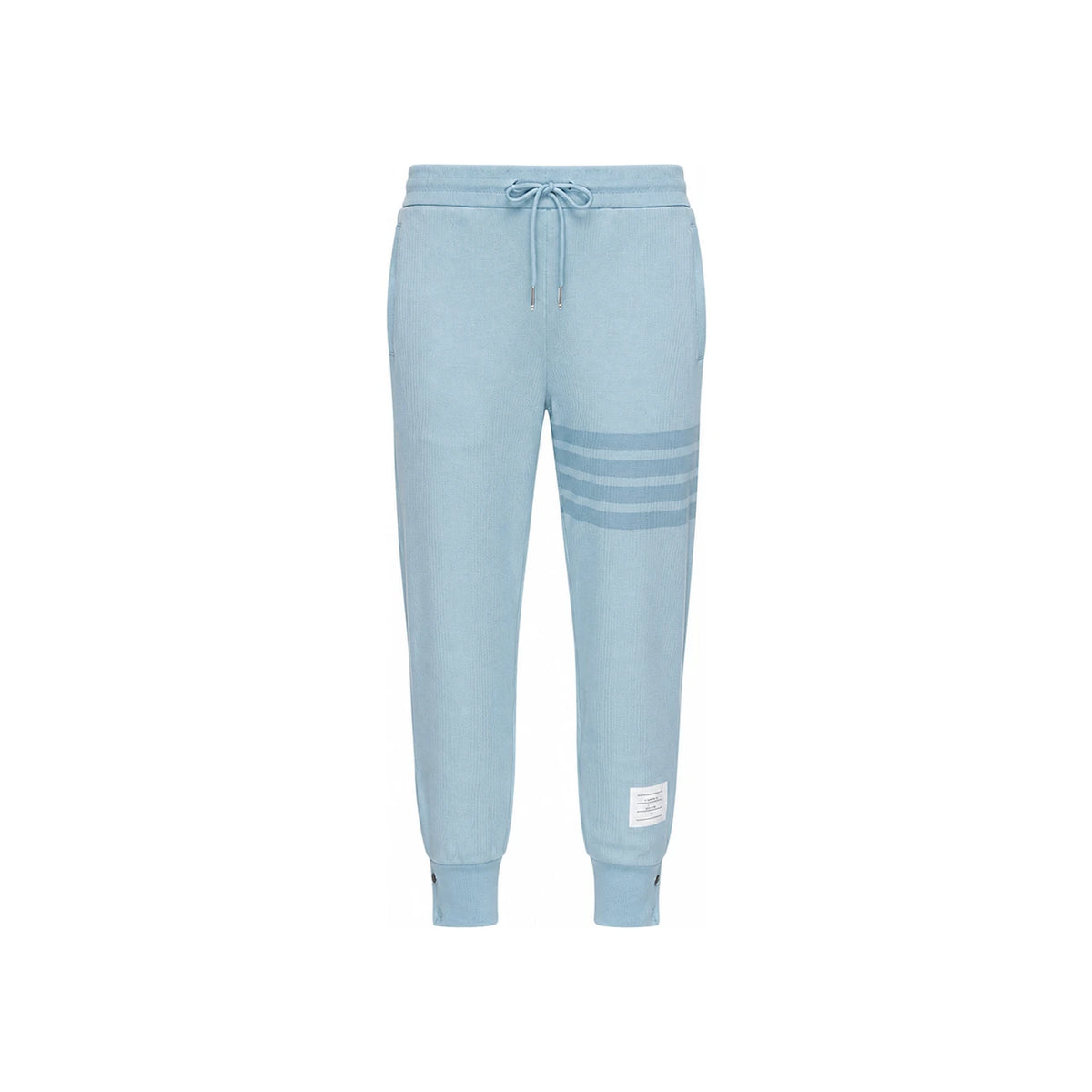 THOM BROWNE Light Blue Tonal Stripe Jogger Sweatpants FJQ109A J0051 480