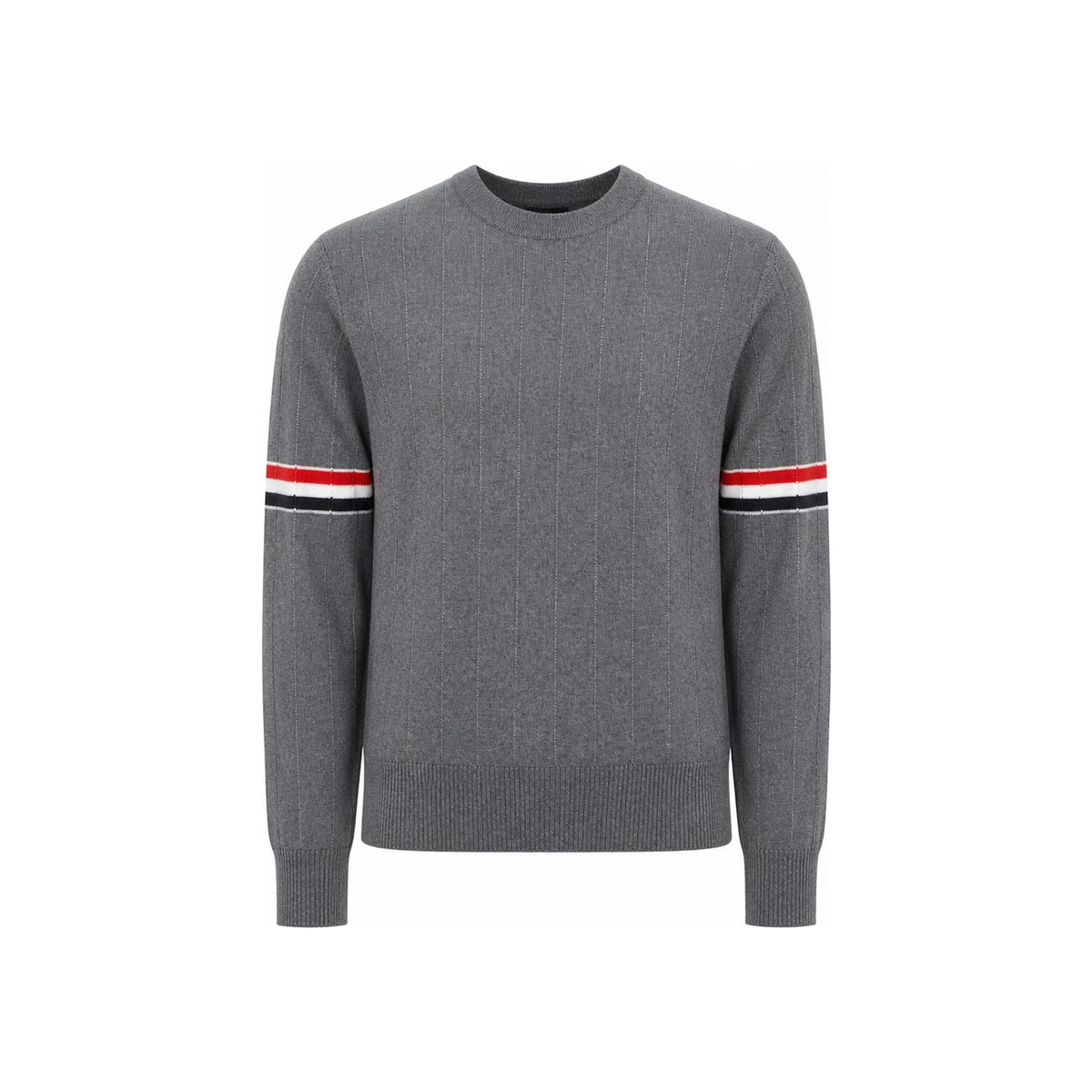 THOM BROWNE Wool Relaxed Fit Crewneck Sweater
