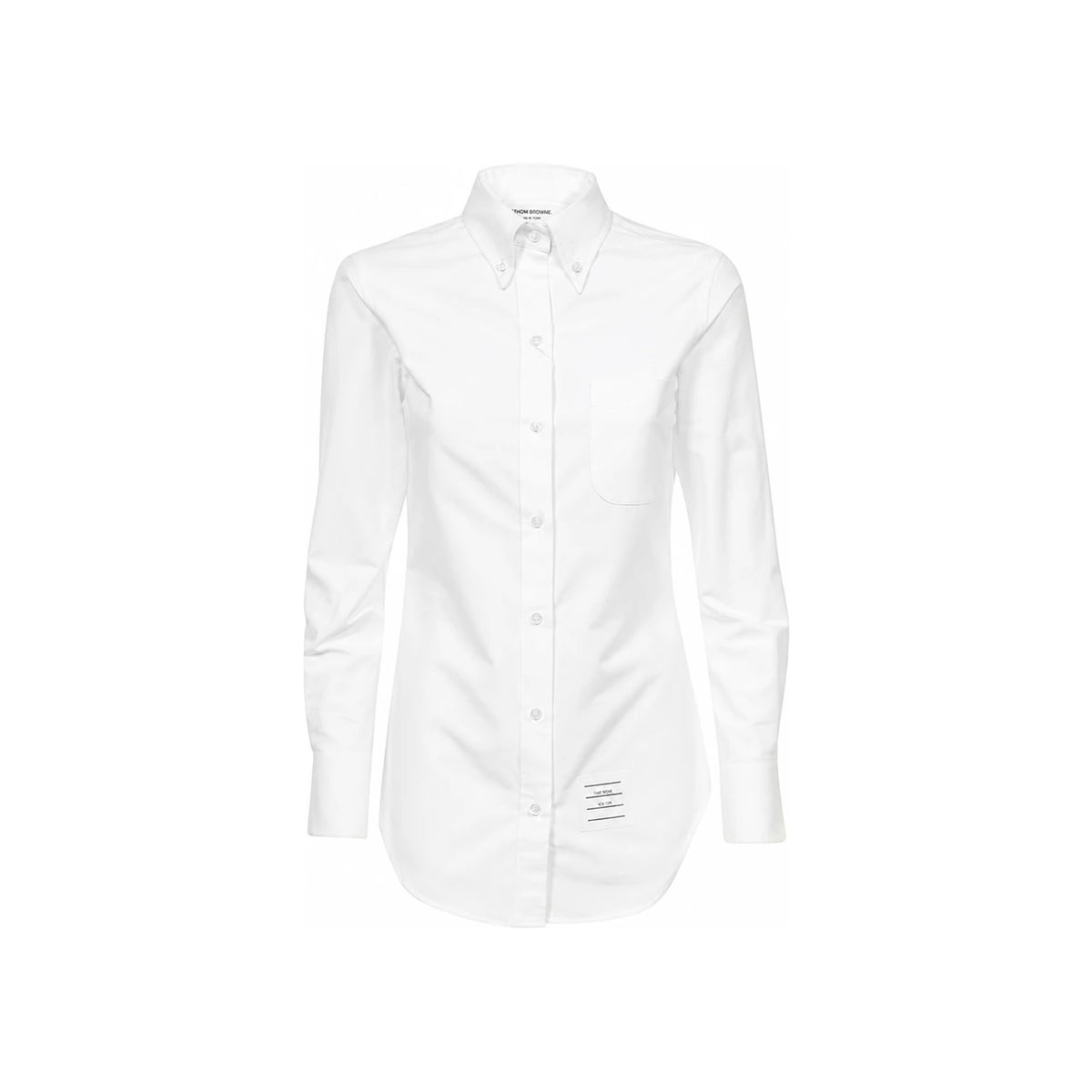 THOM BROWNE Classic Oxford Stripe White Shirt