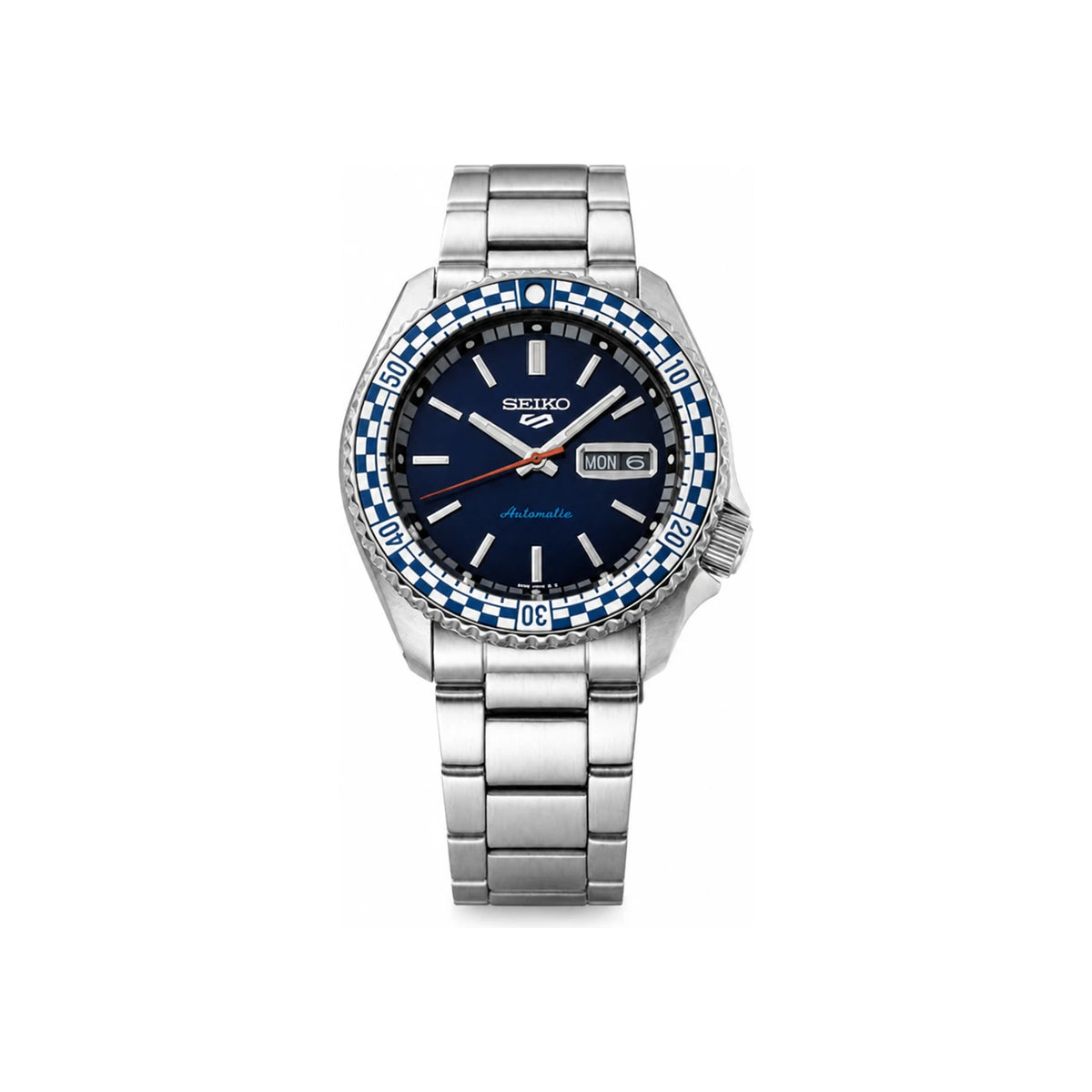 Seiko Blue Silver Automatic Stainless Steel Men’s Watch SRPK65K1