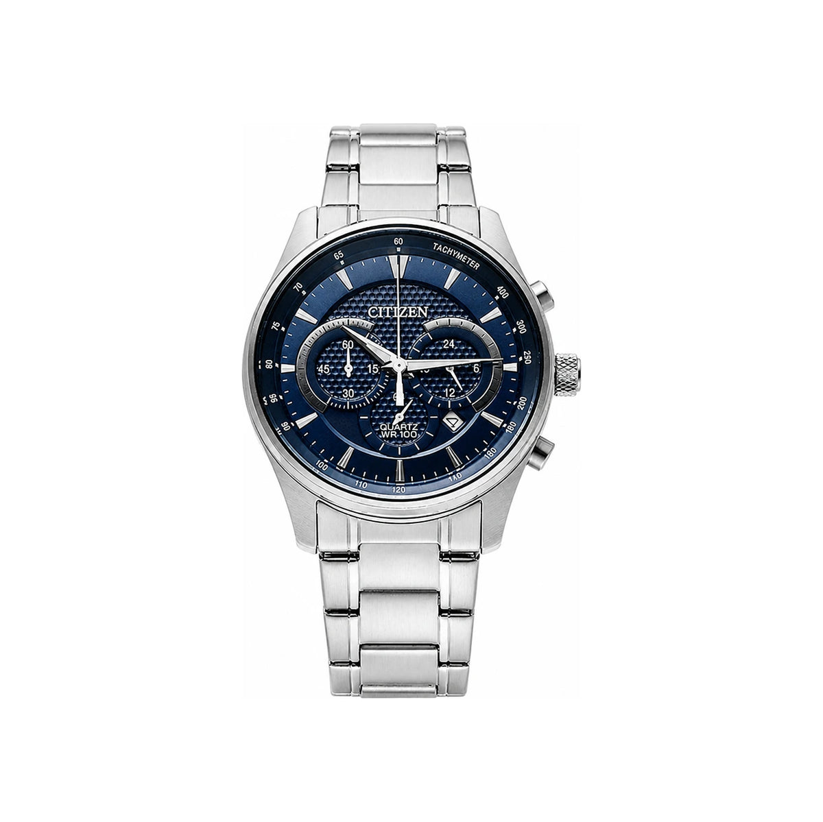CITIZEN Blue Chronograph Stainless Steel Men’s Watch AN8190 51L