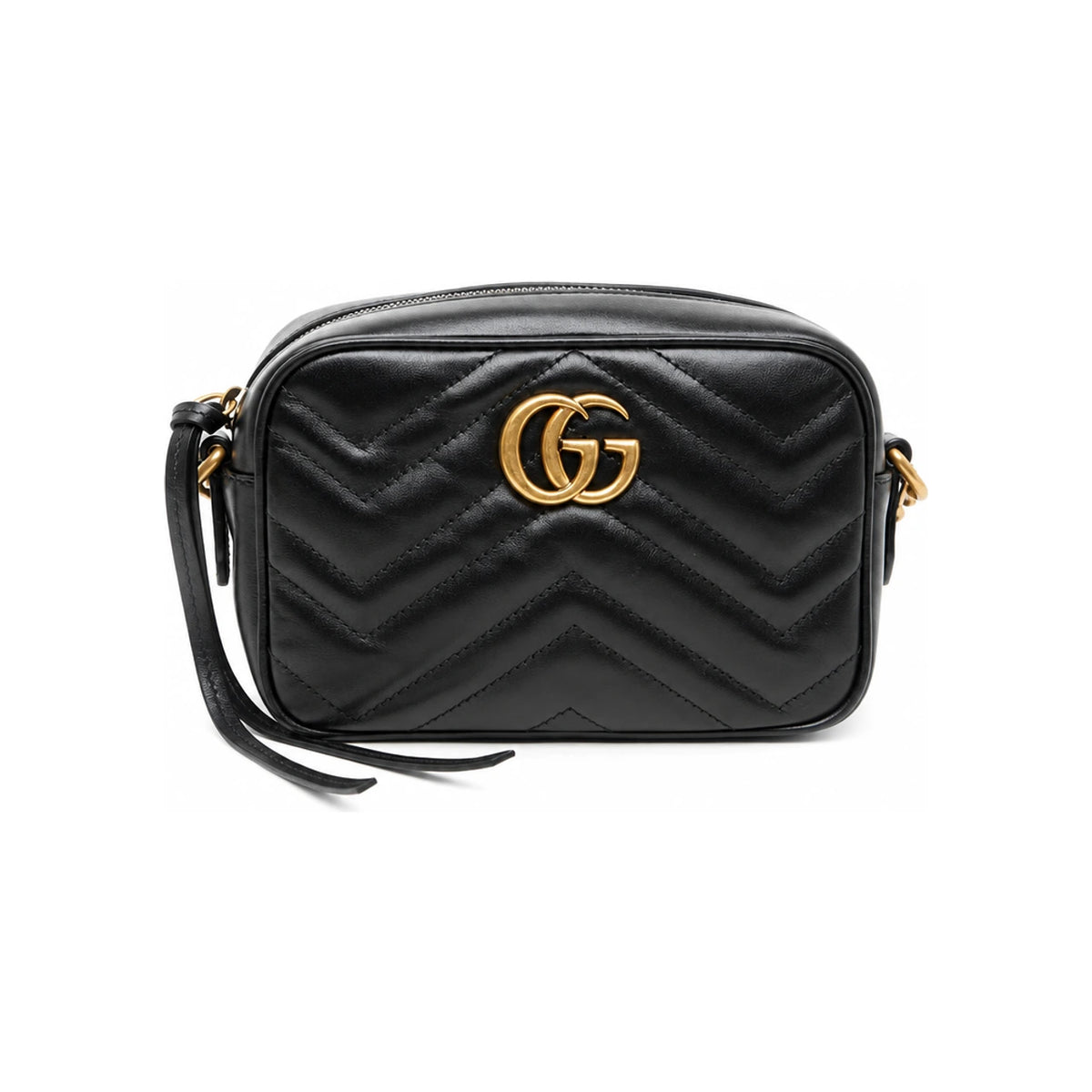 GUCCI GG Marmont Quilted Leather Shoulder Crossbody Bag 448065 DTD1T 1000