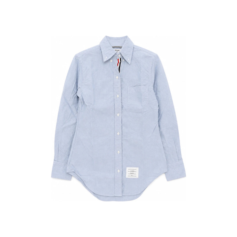 THOM BROWNE Hidden Tricolor Stripe Long Sleeve Oxford Women’s FLL005E F0313 480