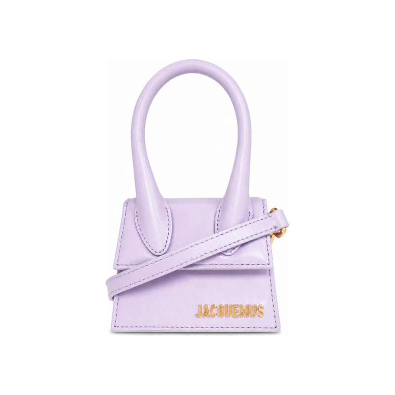 JACQUEMUS Gold Logo Chiquito Mini Crossbody Bag